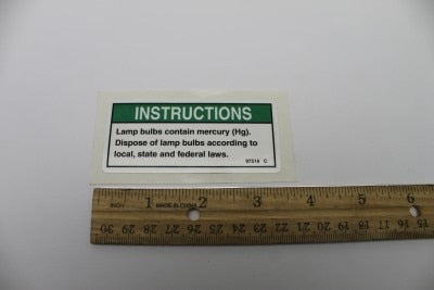DECAL,NOTICE,LAMP DISPOSAL