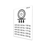 DECAL,LABEL,WHEEL LOAD,AWP