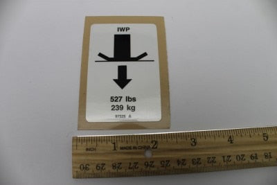 DECAL,LABEL,FOOT PAD LOAD IWP