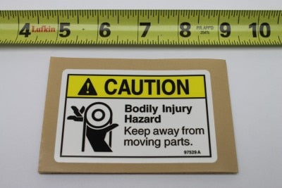 DECAL,CAUTION,MOVING PARTS