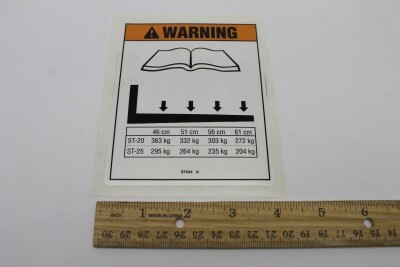 DECAL,LABEL,LOAD CNTR CHAR,ST