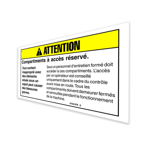 DECAL,CAUTION,COMPART.ACCESS