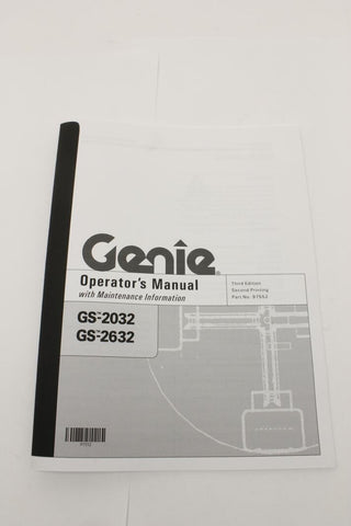 MANUAL,OPERATORS,GS-2032&2632