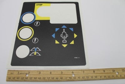 DECAL,DRIVE CONTROL PANEL,TZ50