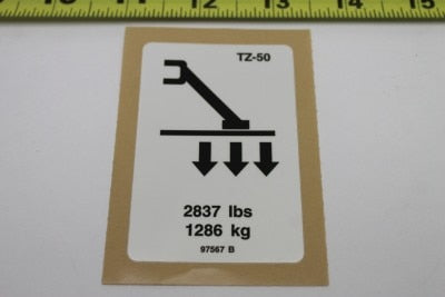 DECAL,LABEL,OUTRIGGER LOADTZ50