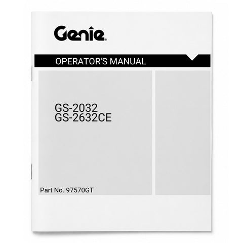 MANUAL,OPERATORS,GS2032&2632CE