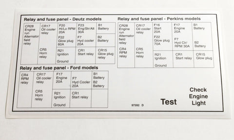 DECAL,LABEL,FUSE RELAY PANEL