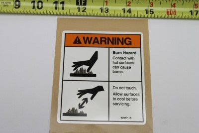 DECAL,WARN,BURN HAZARD