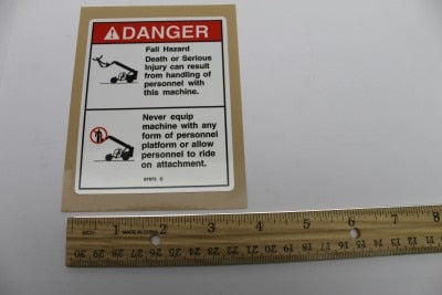 DECAL,DANGER,NO RIDERS