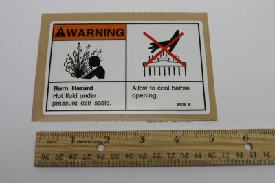 DECAL,WARN,EXPLSION/BURN HAZ