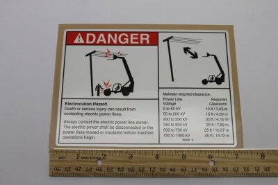 DECAL,DANGER,ELECTRICAL HAZARD