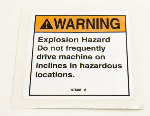 DECAL,WARN,EXPLS HAZARD INCLIN