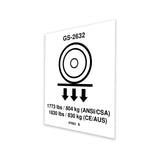 DECAL,LABEL,WHEEL LOAD 2632
