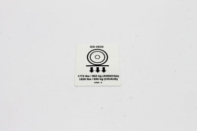 DECAL,LABEL,WHEEL LOAD 2632