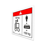 DECAL,DANGER,MAX CAP PLAT***