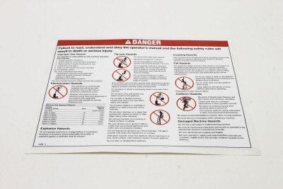 DECAL,GENERAL SAFETY,RUNABOUT*