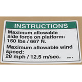 DECAL,NOTICE,SIDE FRC/WINDANSI