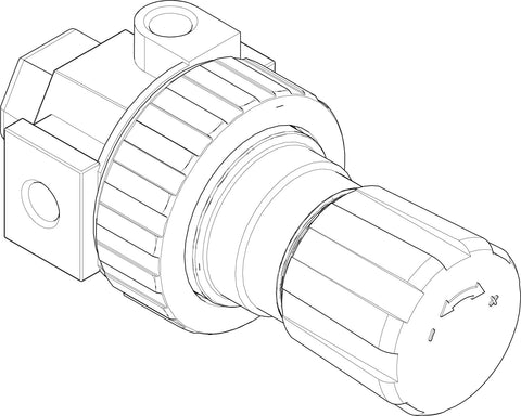 Graco | 104267 Air Regulator, 1/2(f) inlet/outlet, 0-125 psi (0-8.6 bar), zinc plated
