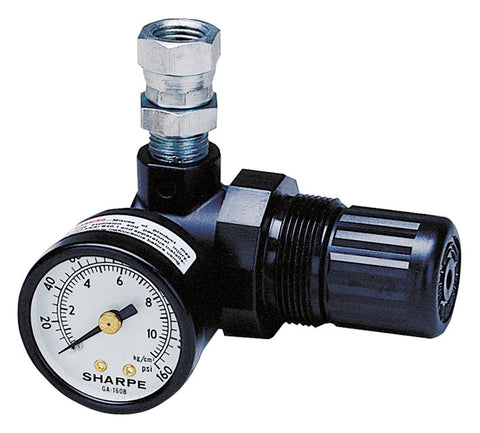 Graco | 1410 Sharpe Mini Spray Gun Regulator, 1/4 in NPSM Female x 1/4 in NPSM Female, 22CFM