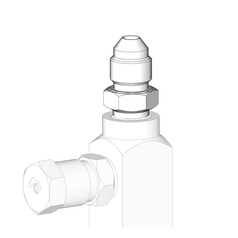 Graco | 17B168 GL-32, GL-33, GL-42, and GL-43 Outlet Fitting - JIC-4 male outlet, carbon steel