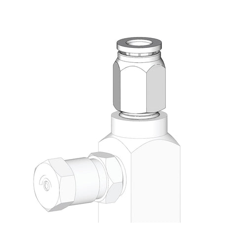 Graco | 17B880 GL-32, GL-33, GL-42, and GL-43 Outlet Fitting - 1/4 in. OD Tube, Push-to-Connect
