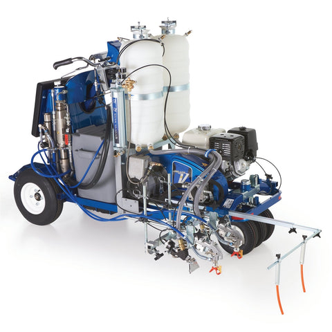Graco | 17H469 LineLazer V 250SPS HP Reflective Series Self-Propelled Gas Hydraulic Airless Line Striper, 2 Auto Guns, 2 Tanks