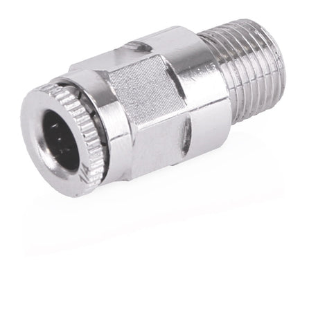 Graco | 17L653 CSP Lubrication Point Fitting - Push-To-Connect Stud - 1/4 inch OD tube x 1/8 inch NPT male straight, 625 psi