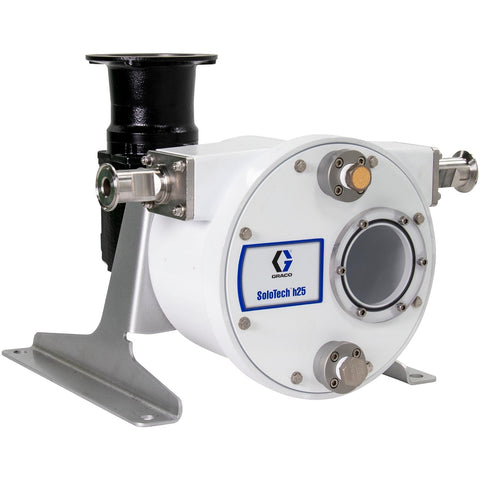 Graco | 19C729 SoloTech h25 Peristaltic Pump, High-speed gear reducer no motor, IEC, FDA Nitrile Hose, SST Sanitary Clamp Barb