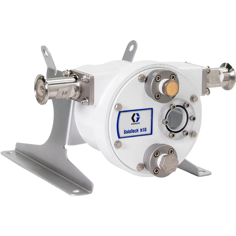 Graco | 19D155 SoloTech h16 Peristaltic Pump, No Motor or gear reducer, FDA Nitrile Hose, SST Sanitary Clamp Barb
