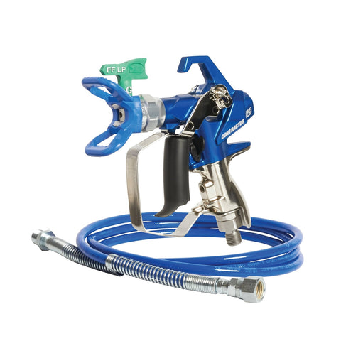 Graco | 19Y446 Contractor PC Compact Gun, 1/8 in x 4.5 ft Whip Hose, RAC X FFLP 210 SwitchTip