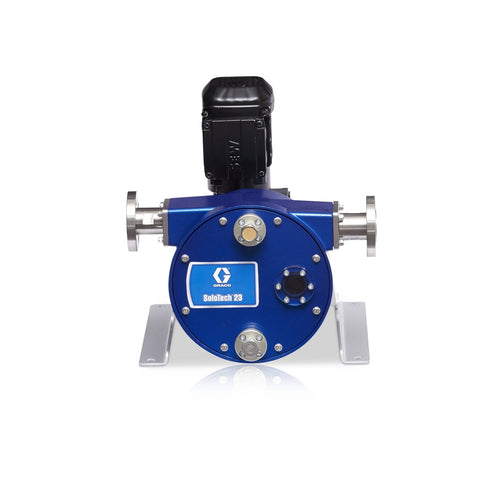 Graco | 19Z046 SoloTech i23 Low Speed Hypalon Peristaltic Hose Pump with CSM Hose, Hastelloy-C Barb & AC Motor