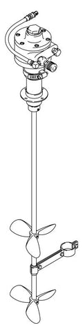 Graco | 206219 Drum Agitator with Mounting Tube, Air-Driven, 1/2 HP, 31.25 inches (79.3 cm) long, CS