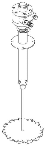 Graco | 210068 Air-Driven Agitator for 30 Gallon (114 Liter) Mix Tank with Sawblade Prop, 3/4 HP, 33.87 inches (86 cm), SST