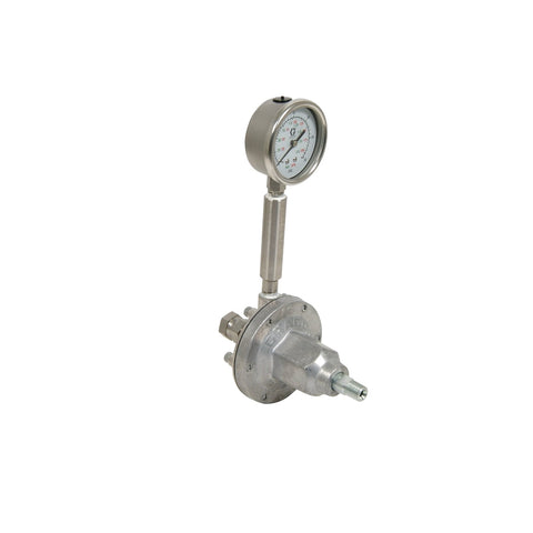 Graco | 214980 Low Pressure Fluid Regulator, 250 Max psi, 0-30 psi Range, 3.0 GPM, SST, Air Type, 3/8 (f) x 3/8 (f), 1/4 (f) Port