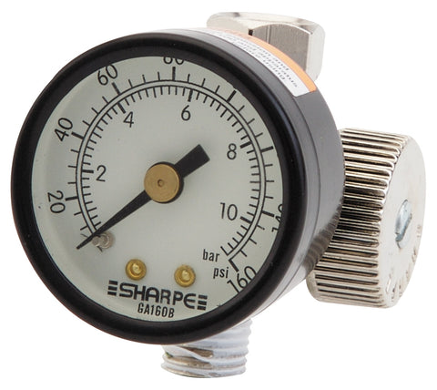 Graco | 2210 Sharpe Air Adjusting Valve with Gauge, 1/4 in NPSM x 1/4 in NPSM