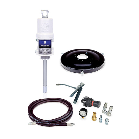 Graco | 222078 Fire-Ball 300 Series 15:1 Grease Pump Package - Stationary Pail Dispenser