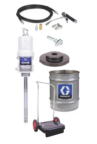 Graco | 225773 Fire-Ball 300 Series 50:1 25 to 50 lb. (11.3 to 23 kg) Grease Pump - Portable Pail Dispenser Package