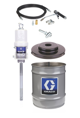 Graco | 225827 Fire-Ball 300 Series 50:1 35 to 50 lb. (16 to 23 kg) Grease Pump - Stationary Pail Dispenser Package