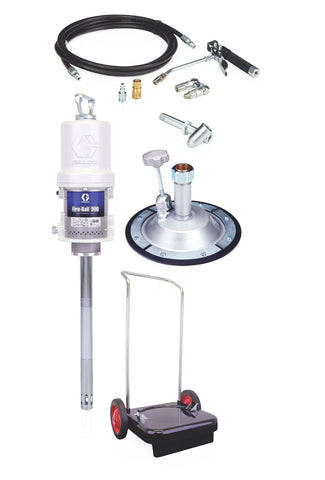 Graco | 226012 Fire-Ball 300 Series 50:1 50 lb. (23 kg) Grease Pump - Cart-Mounted Pail Topper Package