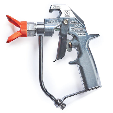 Graco | 235460 Silver Plus Airless Spray Gun, 2 Finger Trigger, Flat Tip