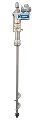 Graco | 236629 Twistork Drum Agitator, Siphon, Air, 3/4 HP, 47.5 in long, 304 SST, Adjustable Depth for 31.5-35.5 in Drums