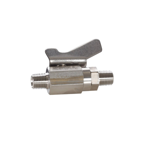 Graco | 237528 Low Pressure Ball Valve compatible with stainless steel, catalyst and waterborne materials, 1/4 in. npt(m) x 1/4 in. npt(m)