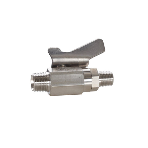Graco | 237530 Low Pressure Ball Valve compatible with stainless steel, catalyst and waterborne materials, 3/8 in. npt(m) x 1/4 in. npt(m)
