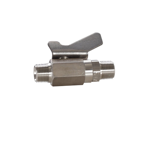 Graco | 237531 Low Pressure Ball Valve compatible with stainless steel, catalyst and waterborne materials, 3/8 in. npt(m) x 3/8 in. npt(m)