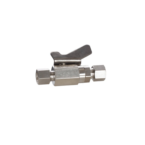 Graco | 237537 Low Pressure Ball Valve compatible with stainless steel, catalyst and waterborne materials, 3/8 in. OD Tube x 3/8 in. OD Tube