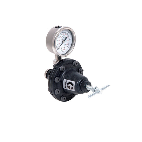 Graco | 241976 Low Pressure Lightweight Fluid Regulator, 3-30 psi (0.2-2 bar), 0.5 gpm, Acetal, Air, 1/4(f) x 1/4(f), 1/4(f) Port