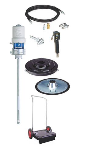 Graco | 245696 Fire-Ball 300 Series 50:1 120 lb. (54 kg) Grease Pump - Imperial Portable Package with 2-Wheel Cart