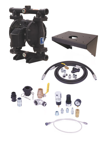 Graco | 24E166 Evacuation Pump Package - Husky 1050A (1 in) UL-Listed, Wall Mount