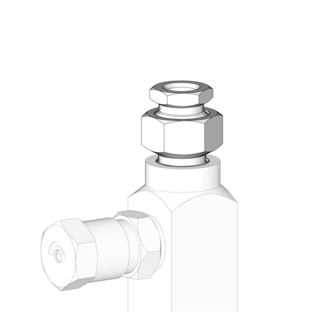 Graco | 24F943 GL-32 304 Stainless Steel Grease - Injector Outlet Replacement Kit (nut, ferrule and adapter), NPT