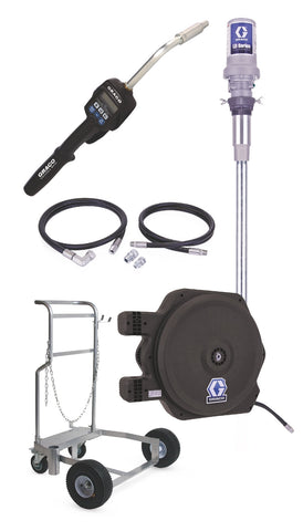 Graco | 24H753 LD Series 3:1 Mobile Oil Pump Package - Preset Meter Type